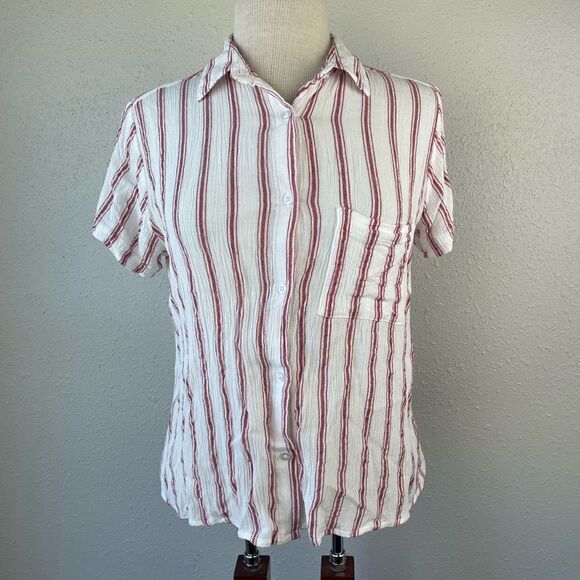 Japna Short Sleeve Button Down Shirt Size L EUC - Picture 1 of 6